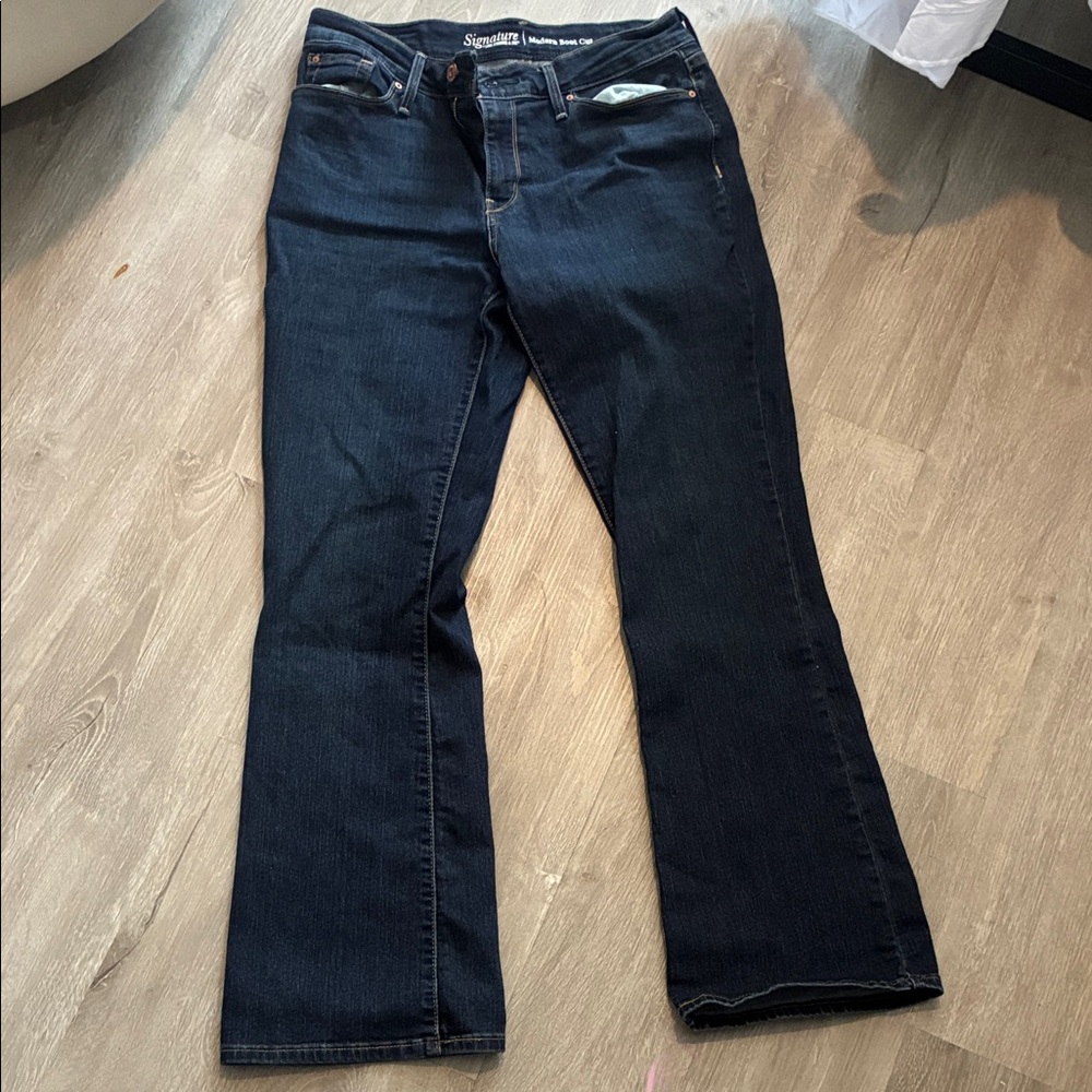 Signature by Levi Strauss Dark Indigo Bootcut Jeans